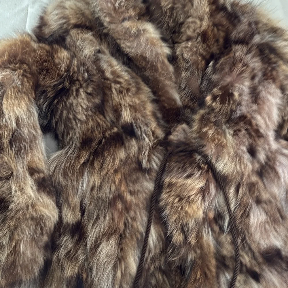 Luxurious Brown Fur Jacket - **REAL FUR** - Picture 14 of 14